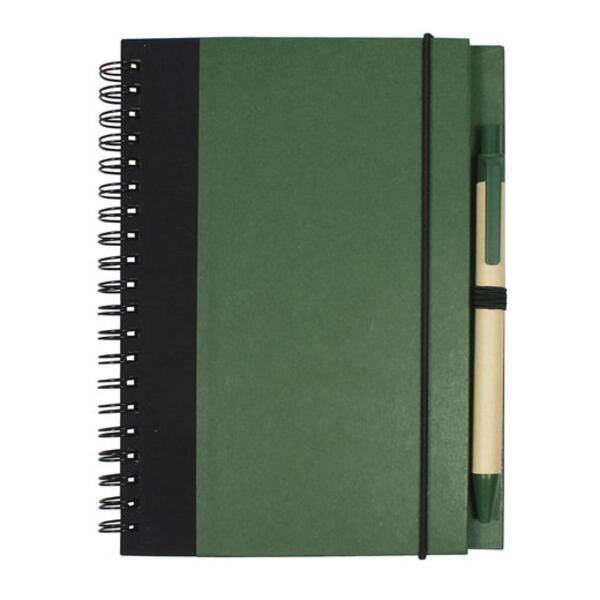 Contrast Paperboard Spiral Notebook & Pen 5.5" X 7.125" Thumbnail